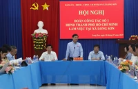 Chủ tịch HĐND TP.HCM Võ Văn Minh làm việc tại xã Long Sơn
