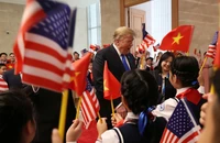 Tổng thống Mỹ Donald Trump trong chuyến thăm đến Việt Nam hồi năm 2019. Ảnh: REUTERS