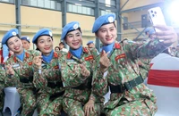 Chiến sĩ mũ nồi xanh rạng rỡ lên đường gìn giữ hòa bình Liên Hợp Quốc