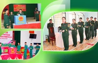 Chùm ảnh: Bộ đội Sư đoàn 9 tham gia Ngày hội non sông