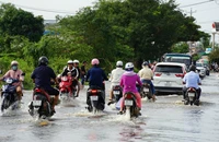 Khu vực ven biển tại Lâm Đồng lại ngập nặng