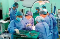 Các y, bác sĩ đang thực hiện một ca ghép tạng tại BV Nhi đồng 2, TP.HCM. Ảnh: BVCC