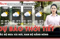 Dự báo thời tiết 14-4: Nam Bộ nắng nóng diện rộng; Bắc Bộ nhiều mây và có mưa vài nơi 