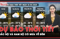 Dự báo thời tiết 15-5: Cảnh báo mưa rào rải rác về đêm tại Bắc Bộ và Nam Bộ