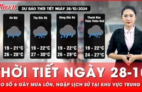 Thời tiết ngày 28-10: Ảnh hưởng của bão số 6 Trà Mi khiến khu vực Trung Bộ hứng mưa lớn lịch sử