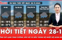 Thời tiết ngày 28-11: Không khí lạnh tăng cường, Bắc Bộ và Bắc Trung Bộ nhiệt độ giảm sâu