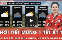 Thời tiết mùng 1 Tết Ất Tỵ: Bắc Bộ rét kèm mưa phùn; Nam Bộ nắng ráo