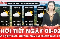 Thời tiết ngày 8-2: Bắc Bộ rét buốt, nhiệt độ giảm sâu xuống dưới 3 độ C