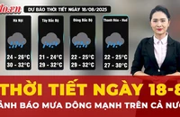 Thời tiết ngày 18-8: Áp thấp tiến vào vịnh Bắc Bộ, nhiều khu vực nguy cơ mưa lớn