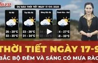 Thời tiết ngày 17-9: Bắc Bộ đêm và sáng có mưa rào, giông rải rác