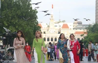 TP.HCM cấm phương tiện lưu thông vào đường Nguyễn Huệ để phục vụ Lễ hội Áo dài