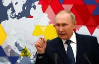 Quyết định tiến hành chiến dịch quân sự đặc biệt ở Ukraine do Tổng thống Putin đưa ra đã khiến nhiều doanh nghiệp phải rời khỏi Nga để tránh bị cấm vận. Ảnh: NEW.SKY.COM