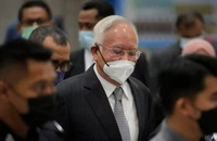 Cựu Thủ tướng Malaysia Najib Razak tại Tòa phúc thẩm ở thành phố Putrajaya (Malaysia) vào ngày 23-8. Ảnh AP