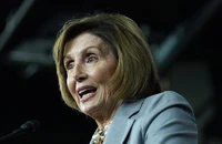 Chủ tịch Hạ viện Mỹ Nancy Pelosi phát biểu tại cuộc họp báo ở Đồi Capitol, thủ đô Washington (Mỹ) ngày 14-9. Ảnh: AP