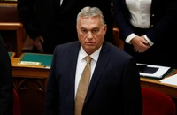 Thủ tướng Hungary - ông Viktor Orban tham dự kỳ họp quốc hội Hungary ở thủ đô Budapest ngày 26-9. Ảnh: REUTERS
