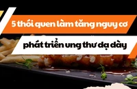 5 thói quen làm tăng nguy cơ phát triển ung thư dạ dày