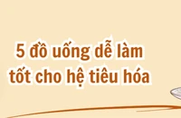 5 đồ uống dễ làm, tốt cho hệ tiêu hóa
