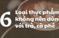6 loại thực phẩm không nên dùng với trà, cà phê
