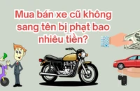 Mua bán xe cũ không sang tên bị phạt bao nhiêu tiền?
