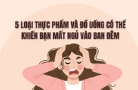 5 loại thực phẩm và đồ uống có thể khiến bạn mất ngủ vào ban đêm