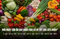 Mỗi ngày cần ăn bao nhiêu rau củ để tốt cho sức khỏe?