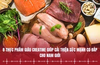 8 thực phẩm giàu creatine giúp cải thiện sức mạnh cơ bắp cho nam giới