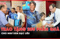 'Cùng ngư dân thắp sáng đèn trên biển': Trao 200 phần quà cho ngư dân Bạc Liêu