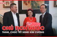 Video: Chủ tịch nước Võ Văn Thưởng thăm, chúc Tết NSND Kim Cương 