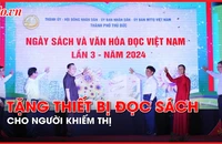 Video: Tặng thiết bị đọc sách cho người khiếm thị tại Ngày Sách và Văn hóa đọc TP Thủ Đức