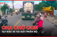Xác minh vụ xe máy tạt đầu xe tải gây phẫn nộ cộng đồng mạng