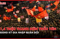 Hình ảnh nóng về hơn 1,4 triệu thanh niên Triều Tiên đăng ký gia nhập quân đội