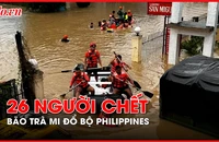 Philippines: Ngập lụt và mưa lớn, 26 người chết do bão Trà Mi 