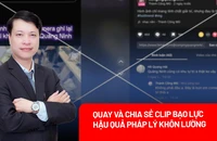 Quay và chia sẻ clip về hành vi bạo lực: Hậu quả pháp lý khó lường
