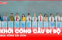 TP.HCM khởi công cầu đi bộ qua sông Sài Gòn 1.000 tỉ đồng