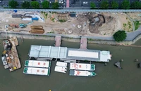 Cầu đi bộ qua sông Sài Gòn đạt 20% tiến độ, còn nhiều vướng mắc chờ tháo gỡ