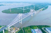 Ngắm cầu Bình Khánh có tĩnh không cao nhất Việt Nam trong ngày khánh thành