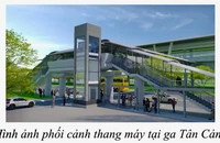 Khởi công lắp đặt thang máy tại 7 cầu vượt bộ hành tuyến metro số 1
