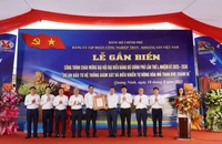 TKV gắn biển công trình chào mừng Đại hội đại biểu Đảng bộ Chính phủ lần thứ I, nhiệm kỳ 2025 - 2030