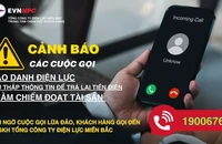 EVNNPC cảnh báo cuộc gọi mạo danh nhân viên điện lực hoàn tiền điện