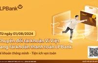 Ngân hàng Lộc Phát Việt Nam chuyển đổi tài khoản Ví Việt sang tài khoản thanh toán LPBank