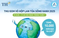 Tập đoàn TH: Thu gom vỏ hộp sữa, lan tỏa lối sống xanh 2025