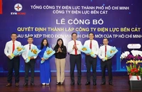 EVNHCMC công bố thành lập Công ty Điện lực Bến Cát sau sáp nhập