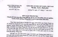 Thanh tra Quảng Trị phát hiện bất thường trong mua sắm kit test Việt Á 