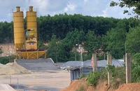 1 công ty bị phạt 60 triệu đồng vì lắp đặt trạm trộn bê tông chưa có giấy phép