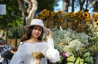 Bạn trẻ xứ Huế bắt trend 'mùa thu Hà Nội'