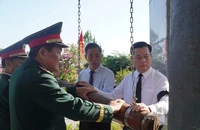 Thượng tướng Võ Minh Lương dự lễ truy điệu và an táng 12 hài cốt liệt sĩ 