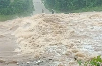 Mưa bão số 6, nhiều vùng ở Quảng Trị ngập sâu, chia cắt