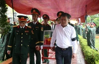 Truy điệu, án táng 34 hài cốt liệt sĩ được tìm thấy trong khi tu bổ Di tích Thành Cổ Quảng Trị