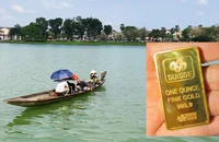 Tìm thấy 2 cây vàng của người dân đánh rơi xuống sông Hương