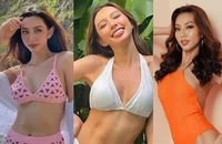 Hoa hậu Hòa bình Thùy Tiên khoe vóc dáng nóng bỏng bên biển Quy Nhơn